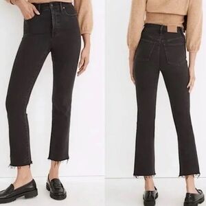 Madewell ‘Cali Demi-Boot’ Jeans with Frayed Hem. Women’s Size 26.